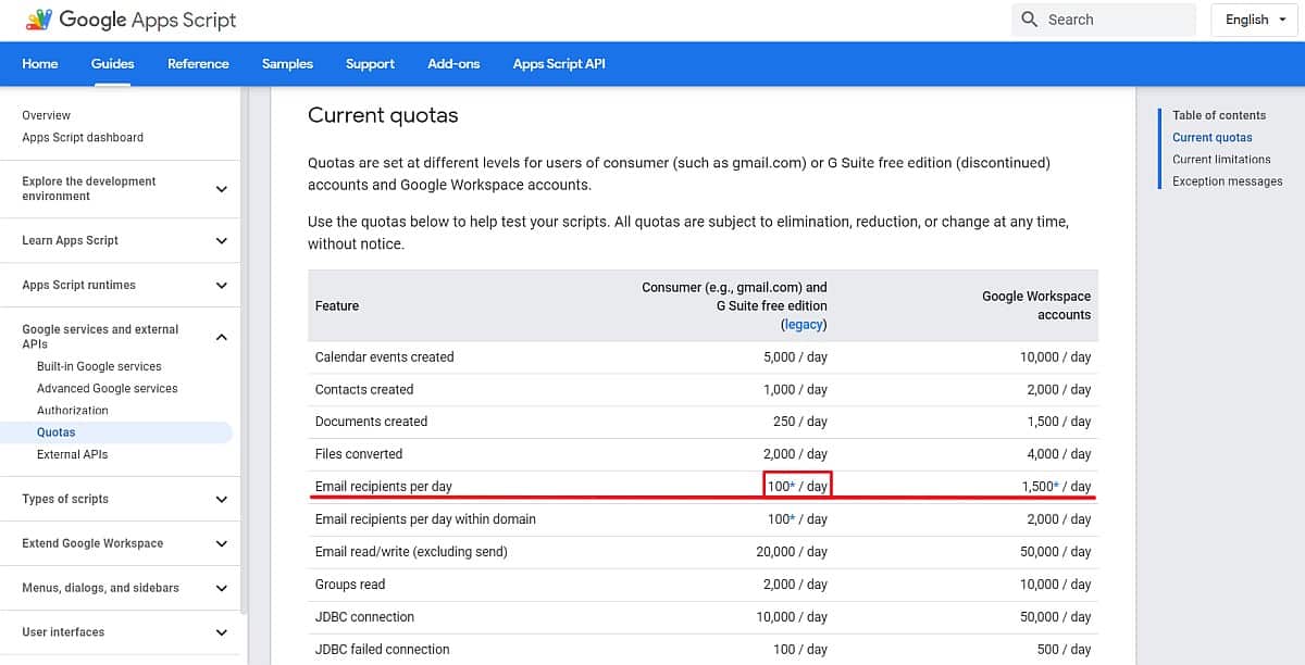 Gasのメール送信は実行上限に注意 残り回数確認と上限以上のメールを送る方法 Autoworker Google Apps Script Gas とsikuliで始める業務改善入門