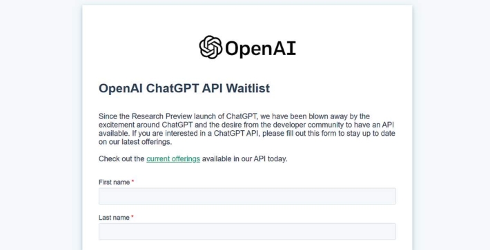 ChatGPTがAPIリリース予定を1/17発表!ウェイトリストの登録手順も紹介