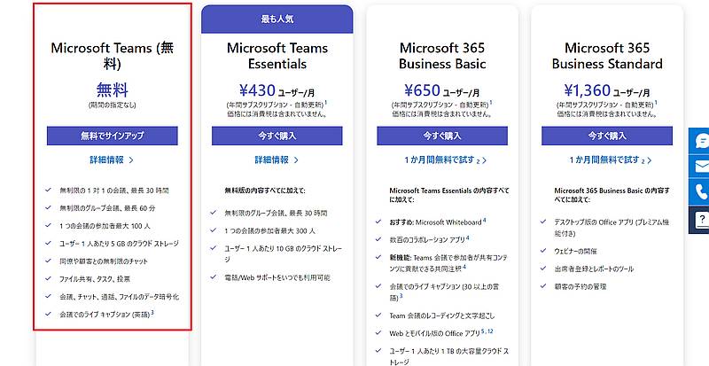 Teams無料版(クラシック)は2023年4月12日に終了するも、新しいTeams無料プランが登場