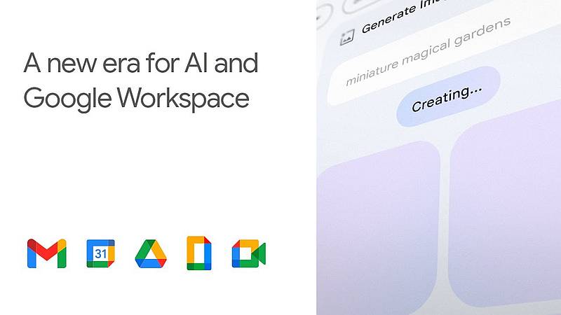 Googleがビジネス向けグループウェア「Google Workspace」に生成系AI(Generative AI)を搭載予定と2023年3月15日に発表