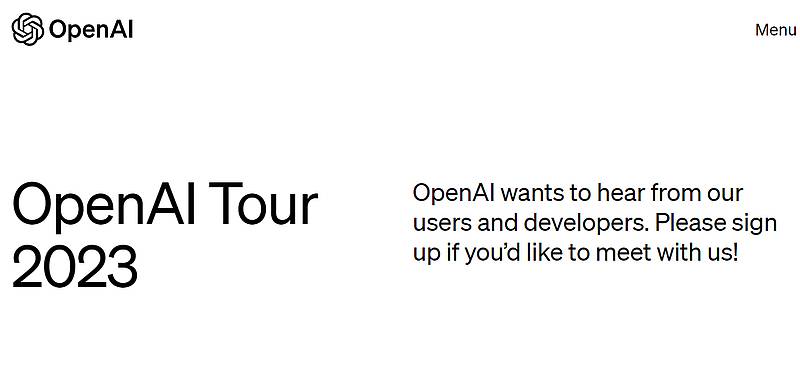 ChatGPTを開発したOpenAI CEOのサム・アルトマンが来日したのは、OpenAI Tour 2023の一環