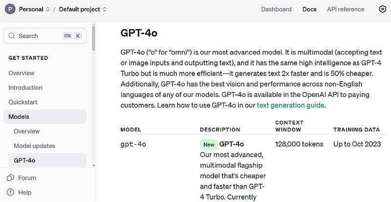 OpenAIが2024年5月に発表したGPT-4oはAPIでプログラミングやローコード・ノーコードサービスで利用可能