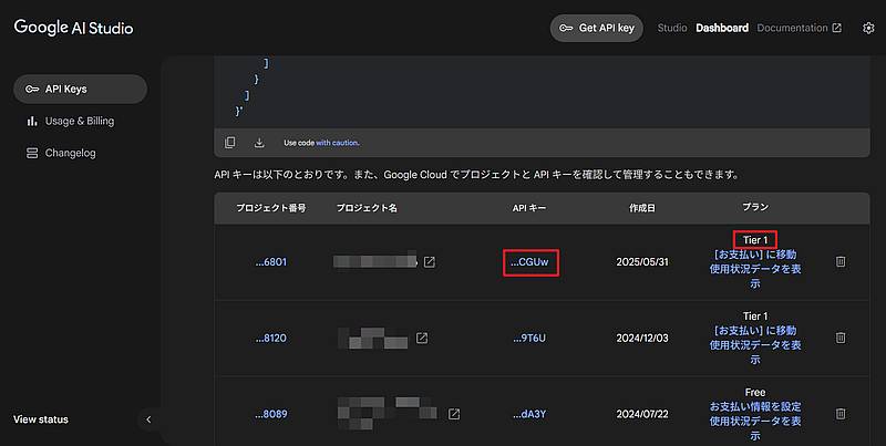 Gemini 2.5 Proの2025年5月6日のプレビュー版は無料APIとしては利用できず、利用するたびに従量料金が発生する有料でのみ利用可